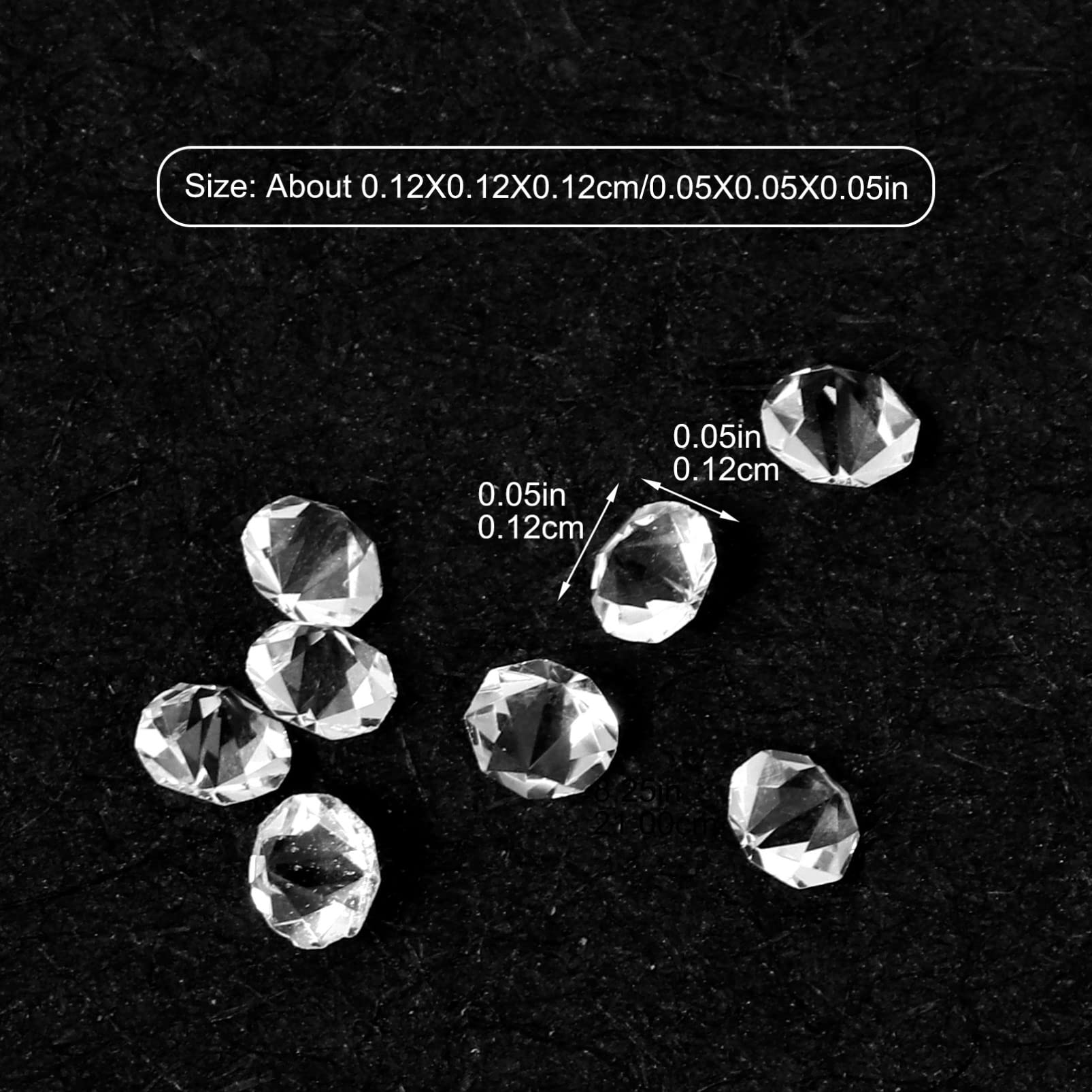 15 Sets Loose Diamond Glass Nail Decorations - Double-Sided Nail Charms for DIY Manicure, Nail Salon Accessories & Nail Art Supplies | Perfect for Home Manicure, Professional Nail Salons & Gift Giving
