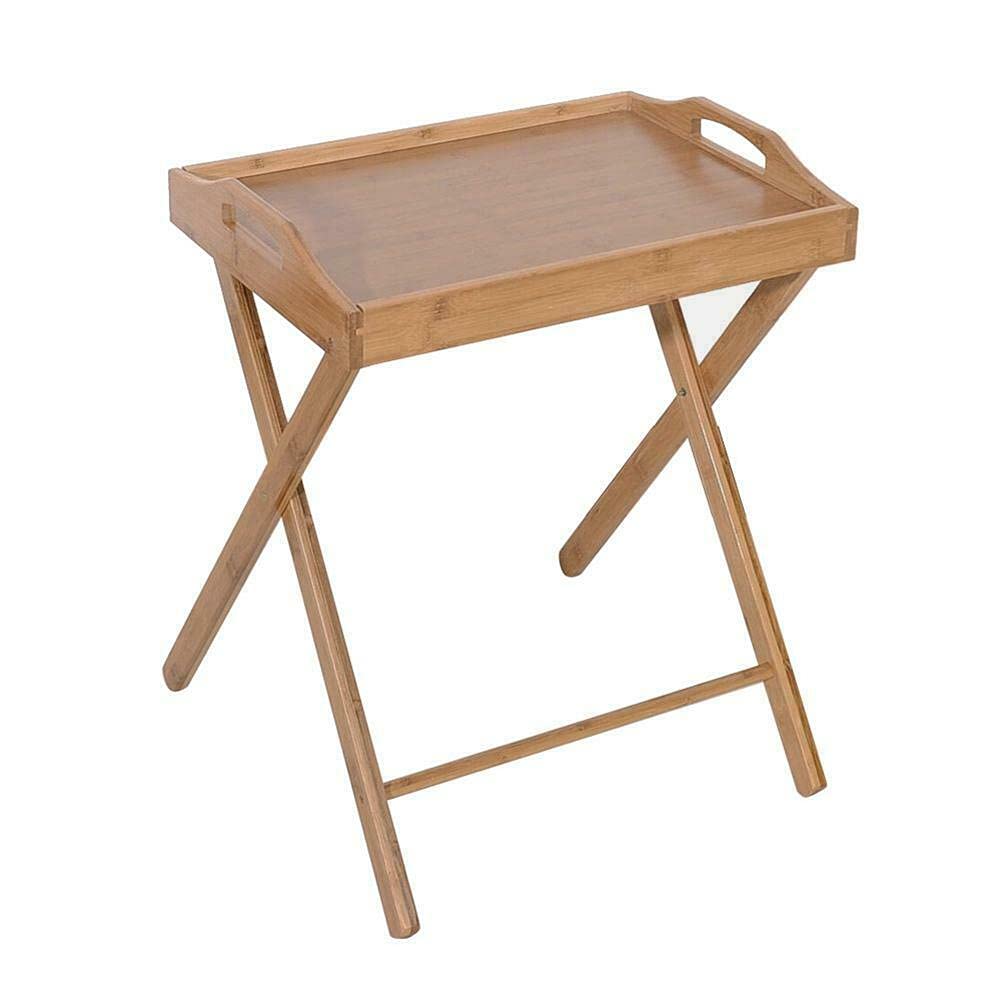 Portable Bamboo Breakfast Tray - Foldable Dining Table, Laptop Stand & Serving Tray for Coffee, Tea, Food | Perfect for Bed, Sofa, Office & Outdoor Use