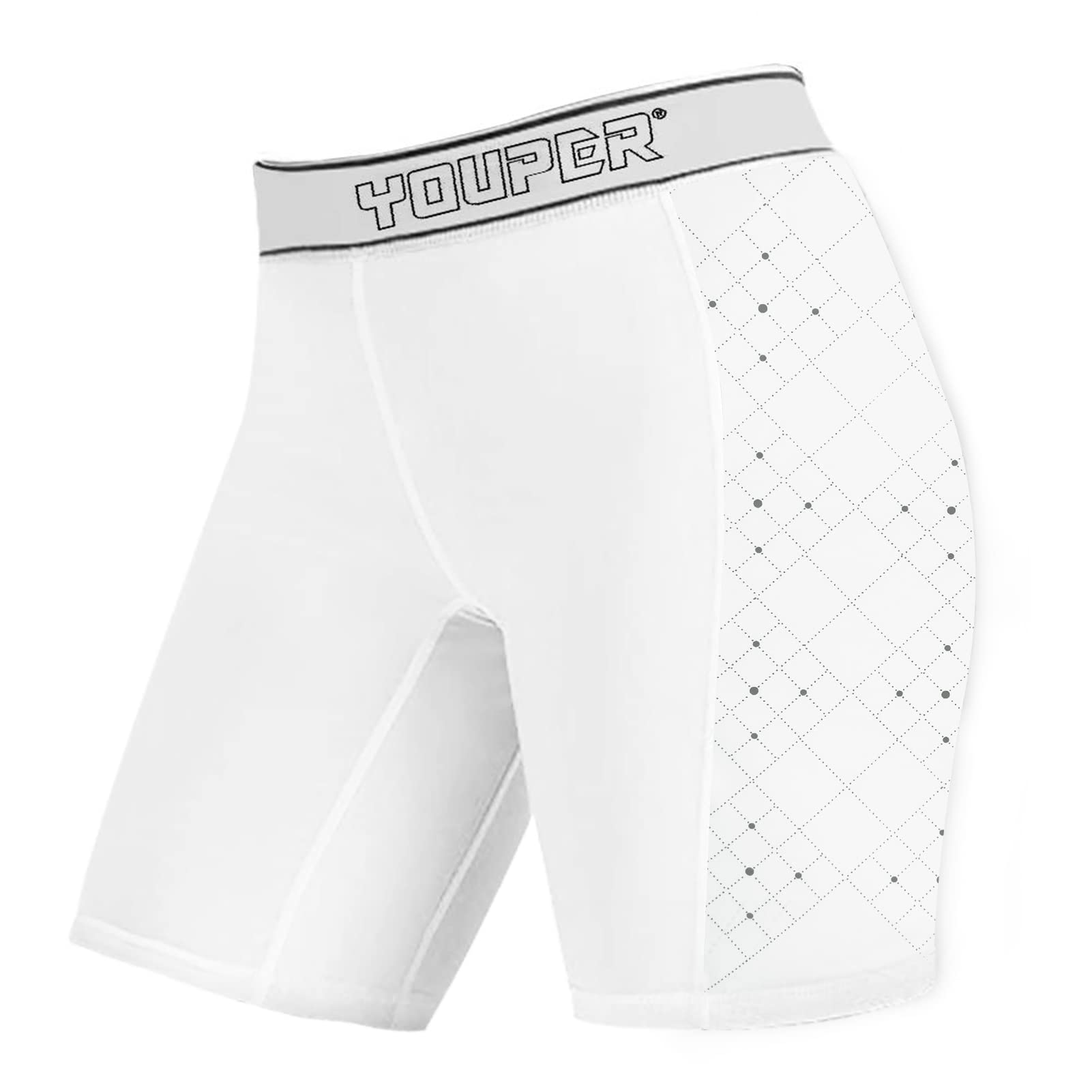 Youper Elite Compression Padded Softball Sliding Shorts for Women - Breathable Protective Base Running Shorts for Softball, Baseball & Training