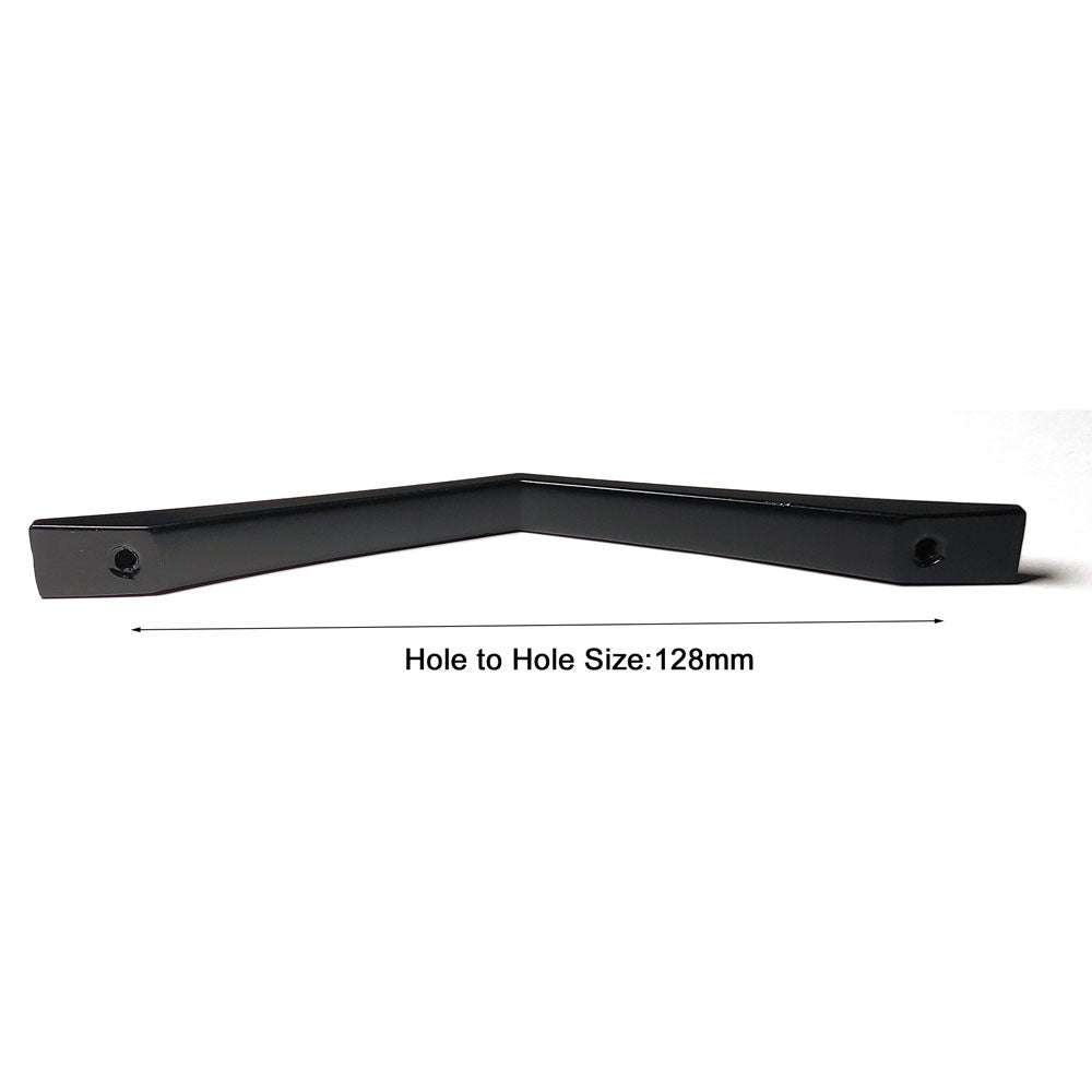 128MM Black Zinc Alloy Kitchen Cabinet Drawer Handles - Durable Nickel Finish Pulls for Modern Home & Office Furniture (Set of 10) - Perfect for Cabinets, Dressers, Closets & DIY Furniture Projects