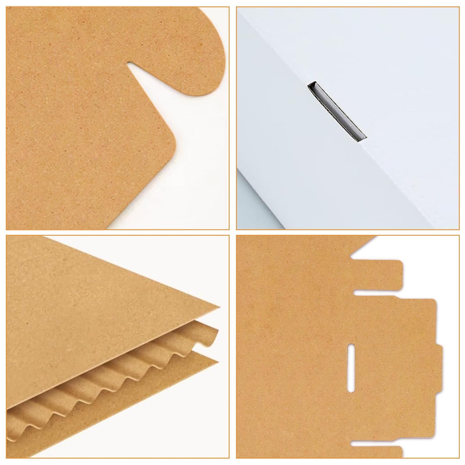 50 Pack Small White Corrugated Mailer Shipping Boxes 6x4x2 Inches - Perfect for Ecommerce, Amazon FBA & USPS Package Shipping