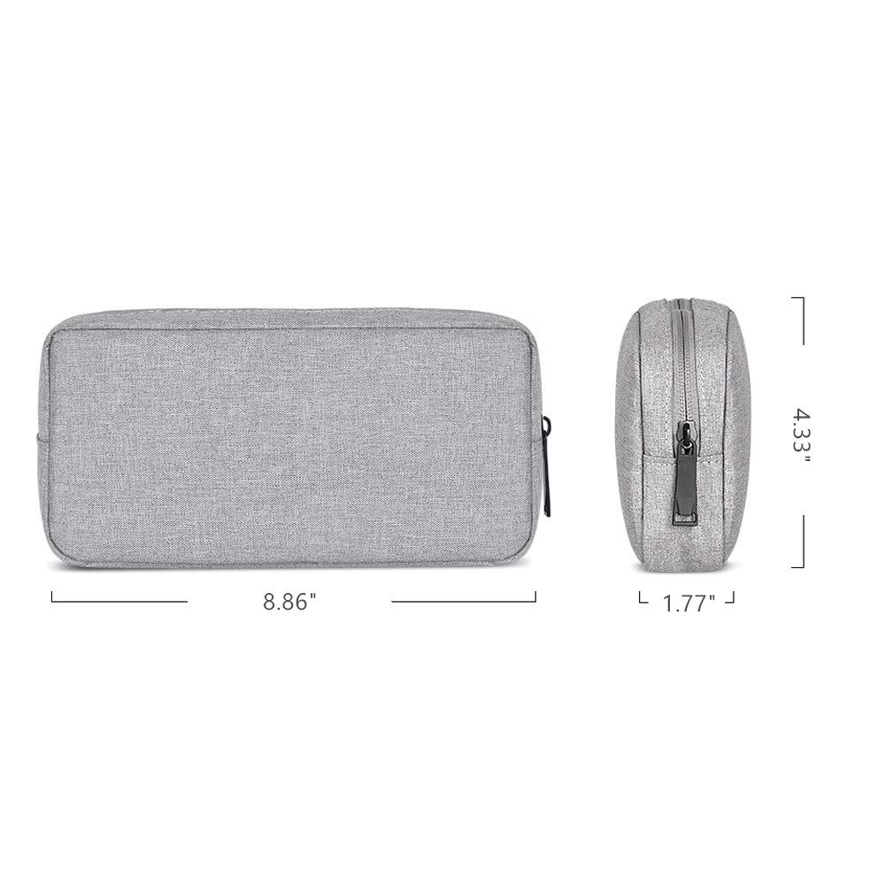 ERCENTURY Universal Electronics & Accessories Soft Carrying Case - Durable Lightweight Travel Organizer for Laptop, Tablet, Camera, Makeup Kit - Perfect for Business, Office, School & Vacation (Gray, Large Size)