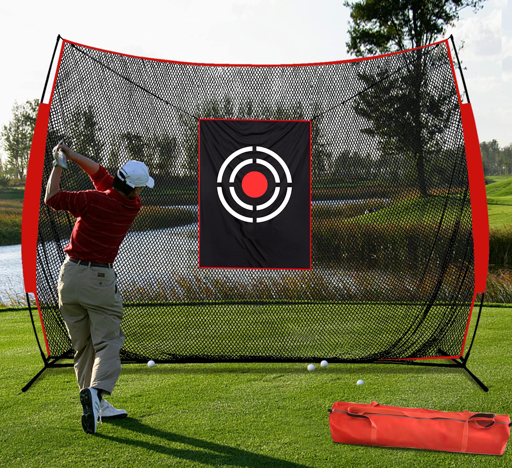**Best Golf Practice Net for Backyard & Indoor - Heavy Duty Golf Hitting & Driving Net for Training - Perfect for Home, Garage, or Outdoor Use**