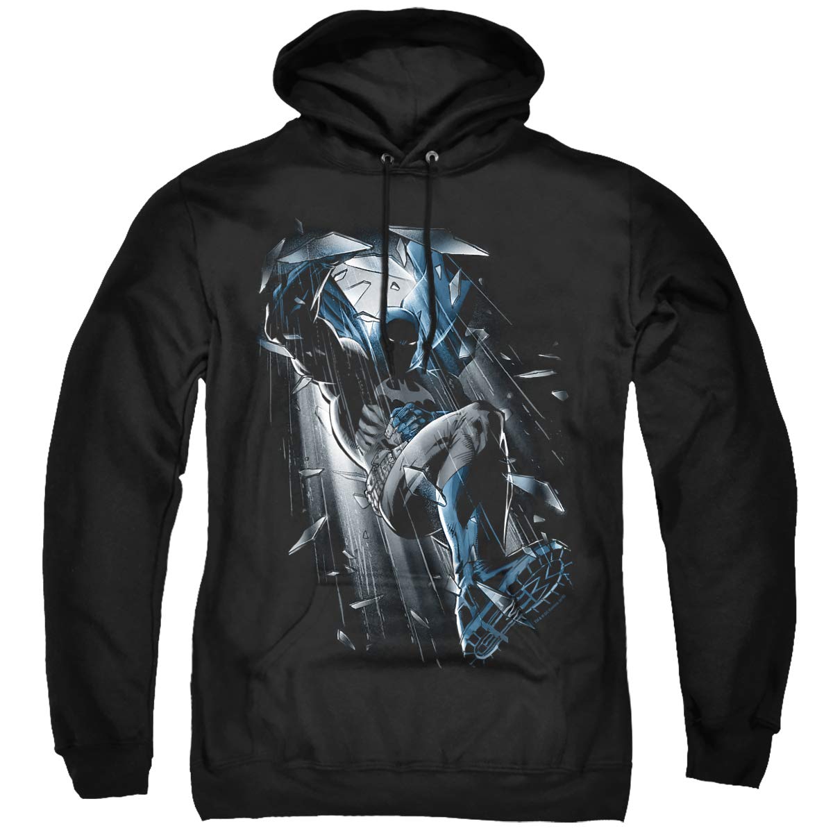 Trevco Batman Bat Crash Unisex Adult Pullover Hoodie - Soft Cotton Comfortable Sweatshirt for Men & Women - Perfect for Cosplay, Halloween & Casual Wear