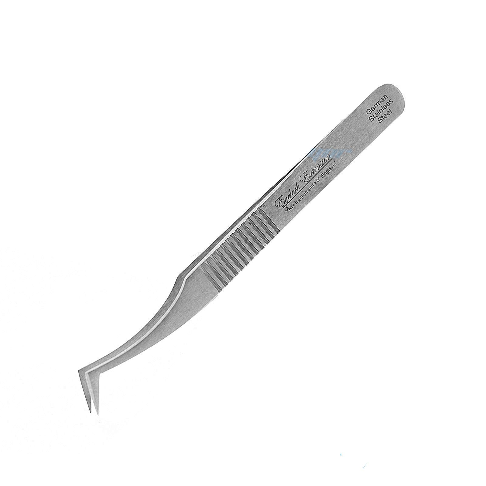 Professional YNR Eyelash Extension Tweezers - L-Type for Russian 3D 6D Volume Lashes | Precision Eyelash Tools for Salon & Home Use | Perfect for Lash Artists & DIY Beauty Enthusiasts