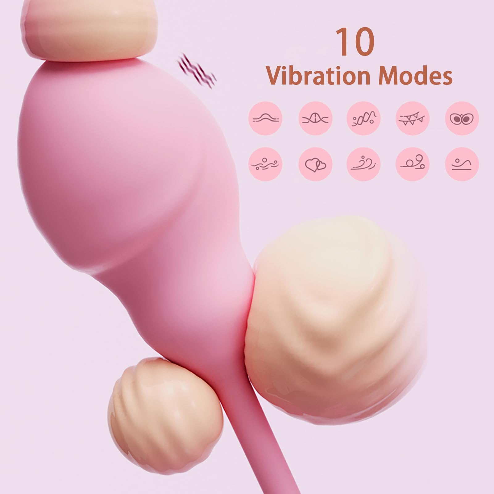 Remote Control Wearable Vibrator for Women - 10 Vibration Modes, Inflatable Egg & Anal Stimulator - Couples Clitoral Panty Vibrator | Adult Sex Toy for Romantic Nights & Spicy Date Nights
