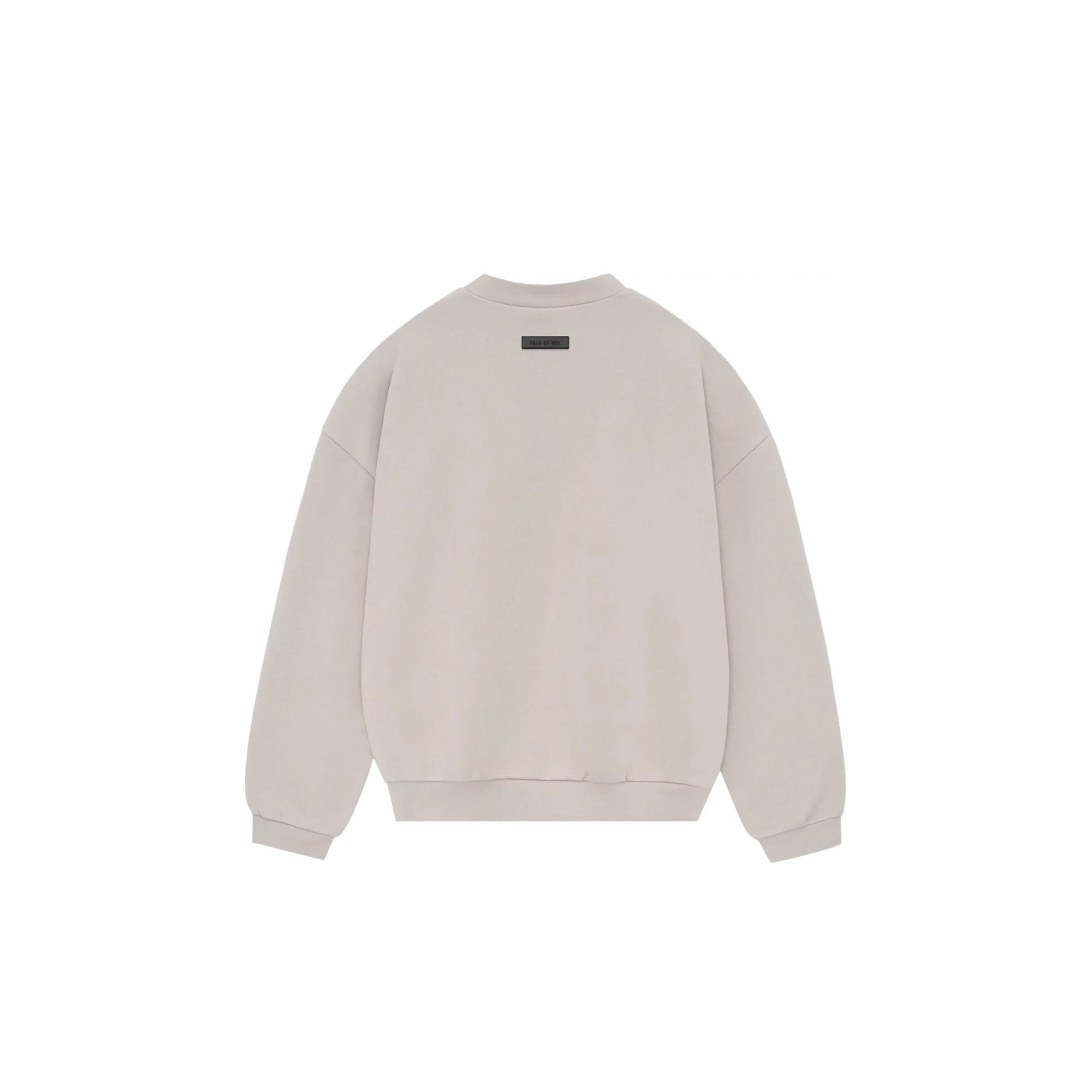 Fear of God Essentials Crewneck Sweatshirt 'Silver Cloud' 2023 - Men's Casual Pullover for Streetwear & Everyday Comfort