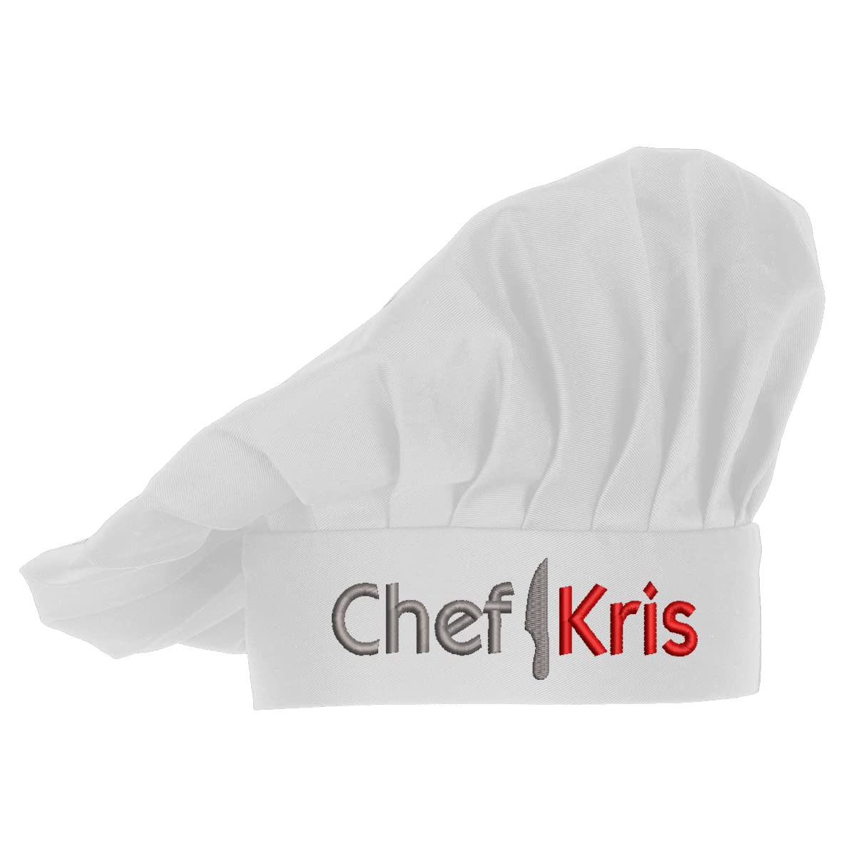 Custom Embroidered Chef Hat - Adjustable Velcro Back Chef Cap for Bakers & Kitchen Professionals | Perfect for Cooking, Baking, Catering & Culinary Events