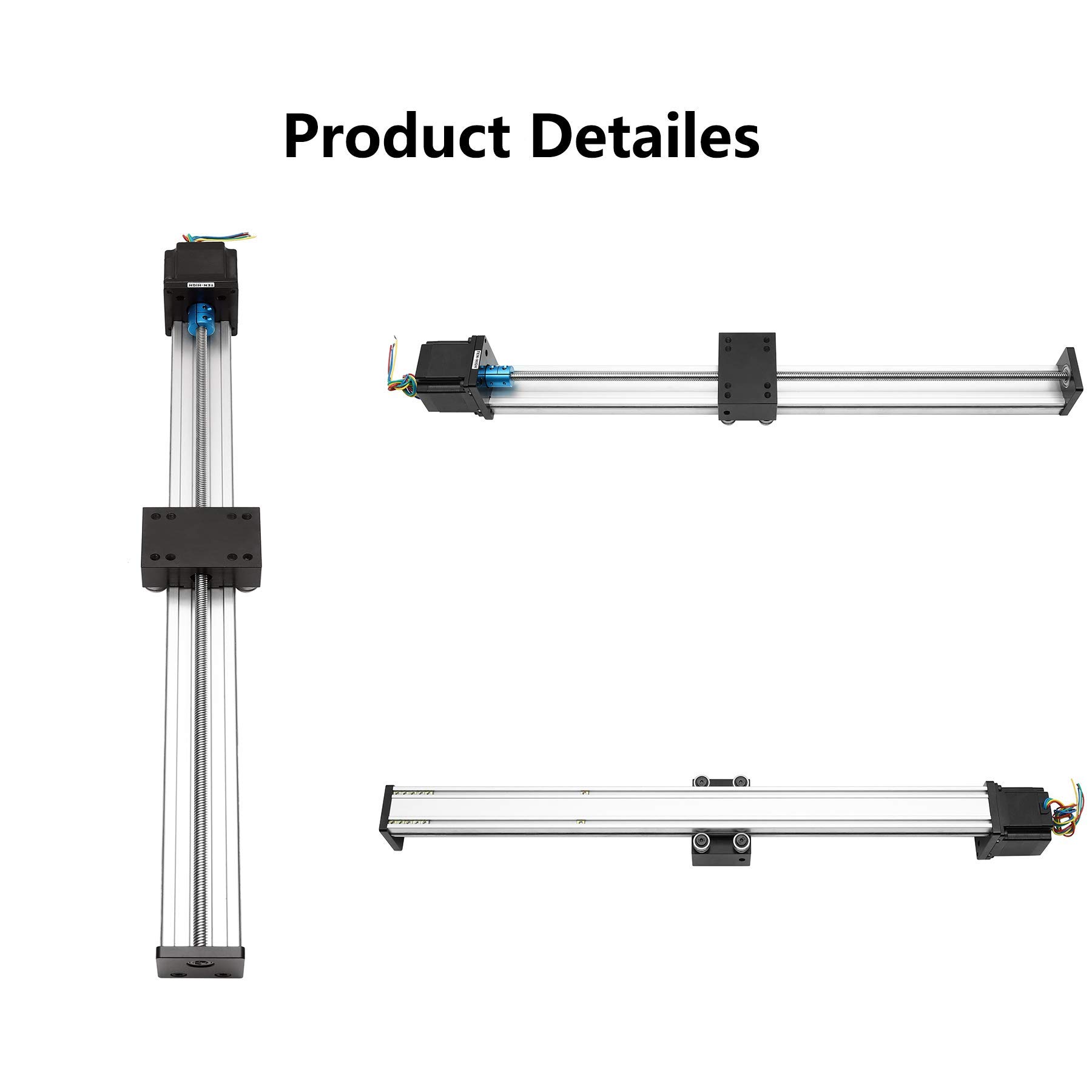 STK Series T8 x 2 Linear Motion Sliding Table System with 350mm Travel Length, Nema 17 Stepper Motor & Lead Screw Guide - Perfect for CNC Machines, 3D Printers, Laser Engraving and DIY Automation Projects