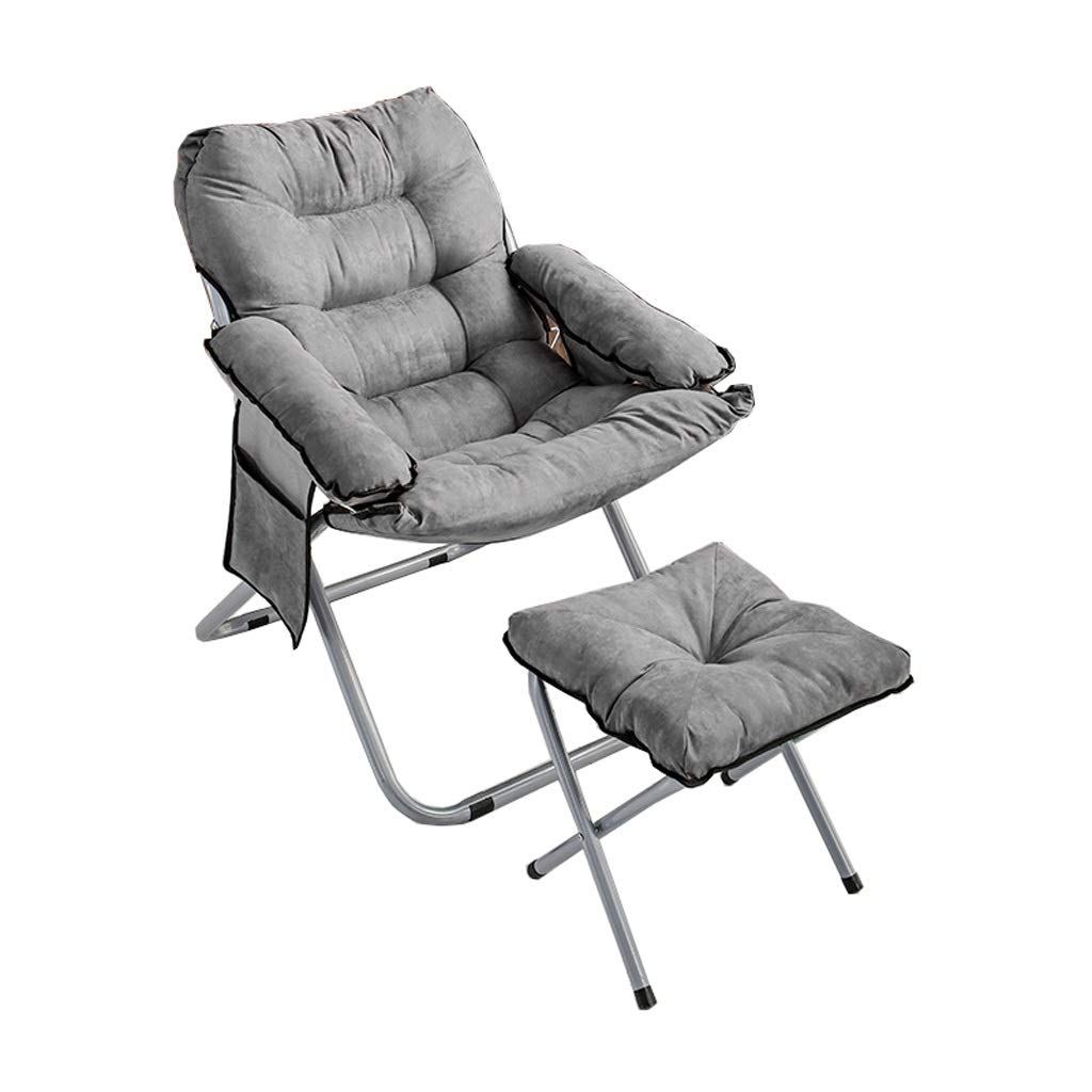 **Premium Outdoor Recliner Chair - Adjustable Folding Lounge Chair for Patio, Poolside, Camping & Pregnancy Support (with Footstool) | Perfect for Relaxing, Sunbathing & Back Pain Relief**