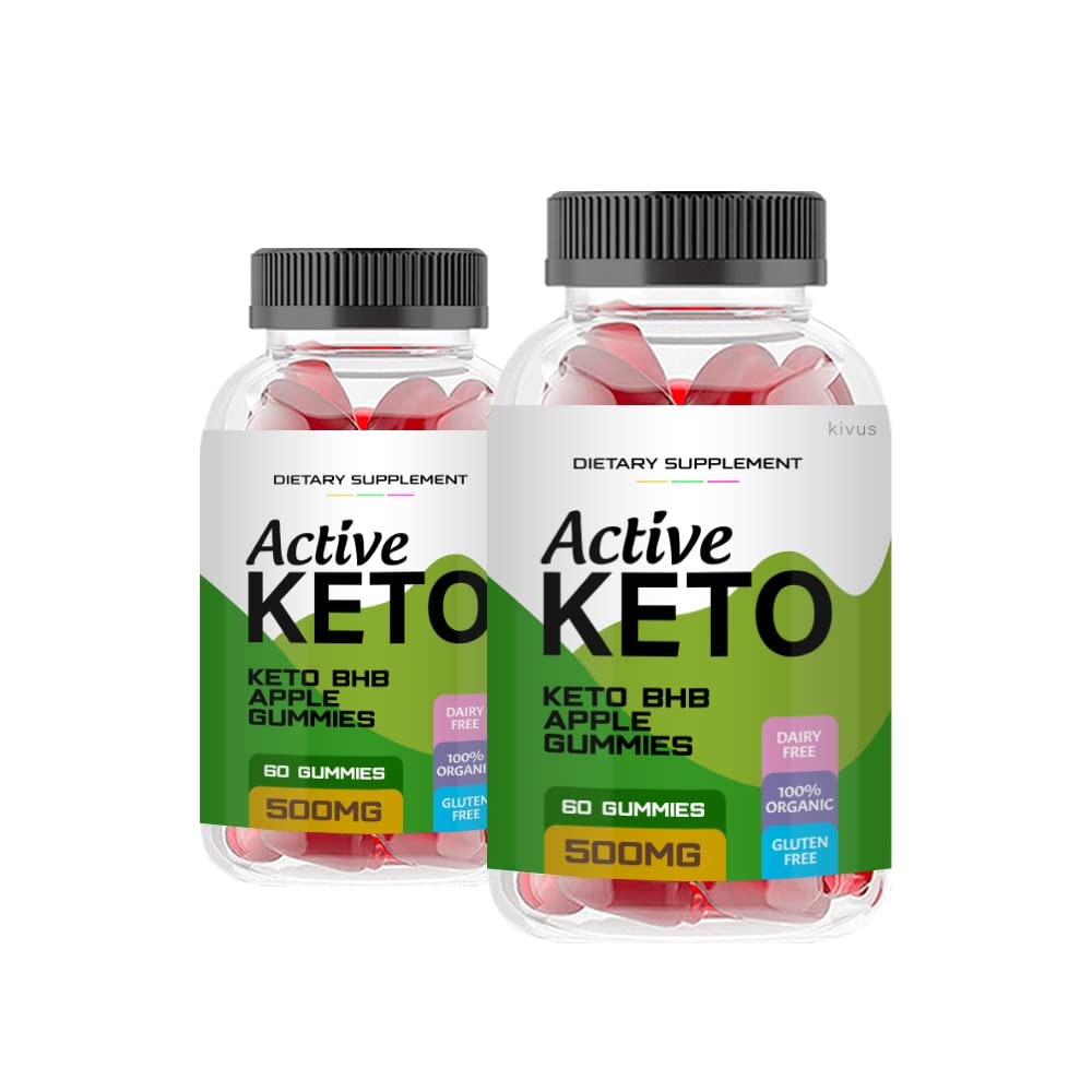 Kivus Active Keto Gummies with Apple Cider Vinegar (ACV) - 2 Pack (120 Gummies) for Weight Loss & Energy Boost - Perfect for Ketogenic Diet & Low-Carb Lifestyle