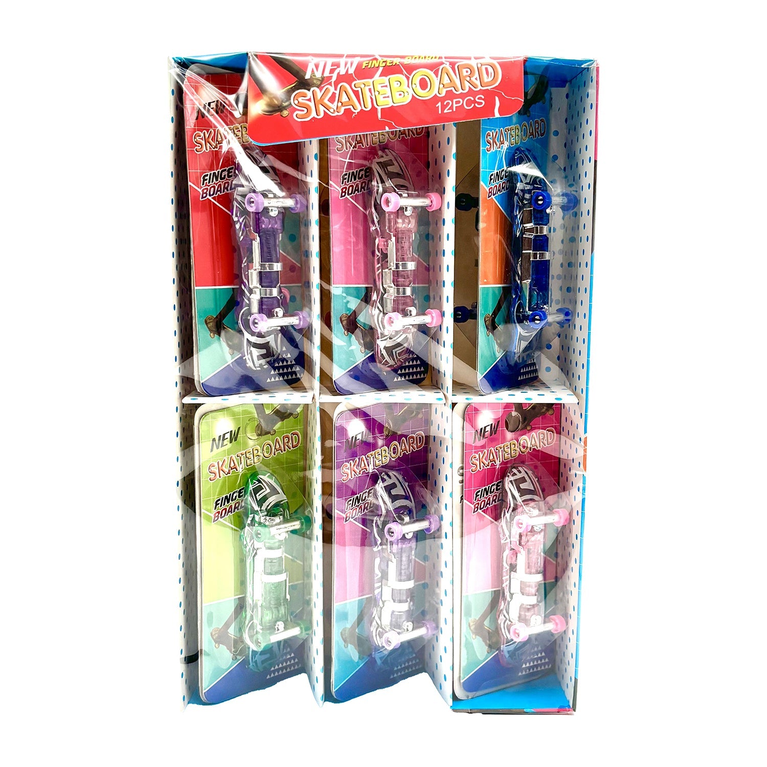LED Finger Skateboard - 12-Piece Set with Glow Wheels | Mini Skateboard Toy for Kids & Adults | Perfect for Office Desk, Party Favors & Stress Relief