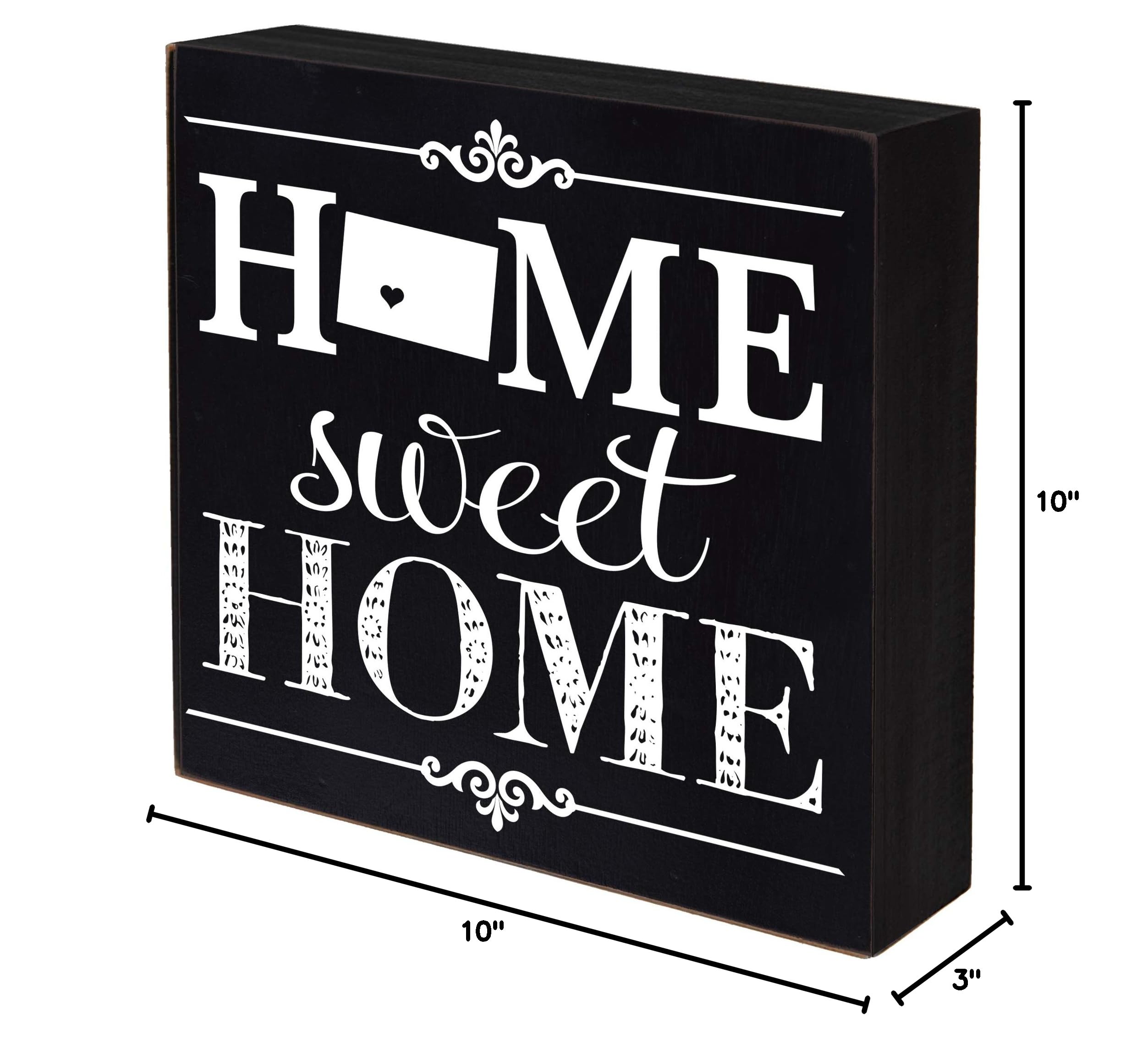 LifeSong Milestones Wyoming State Shadow Box - Home Sweet Home Decor, Family Established Housewarming Gift - 10x10 Black Wooden Keepsake - Perfect for Shelves, Tables & Wall Display