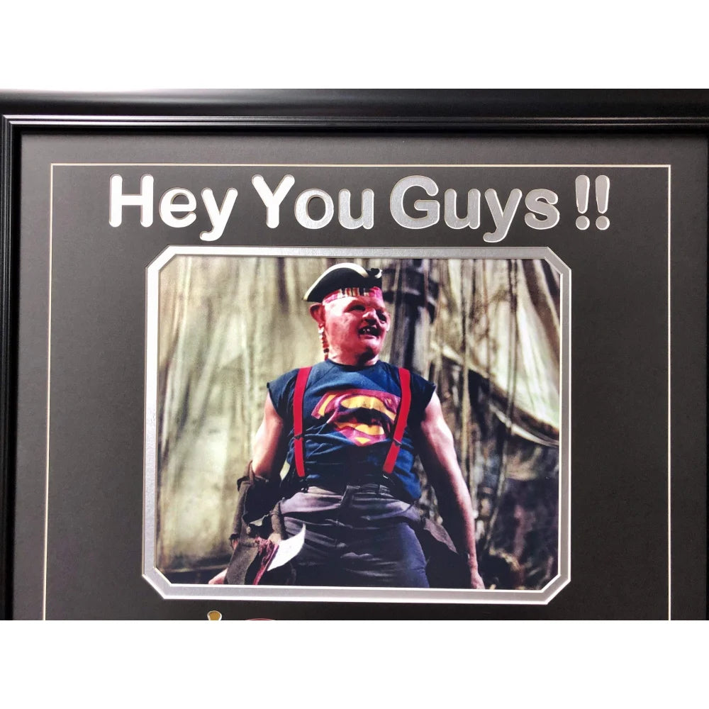 John Matuszak Goonies Sloth Signed Topps Card Framed Collage Autograph with PSA/DNA COA - Perfect for Chiefs & Raiders Fans, Movie Memorabilia Collectors, and Gift for Goonies Lovers