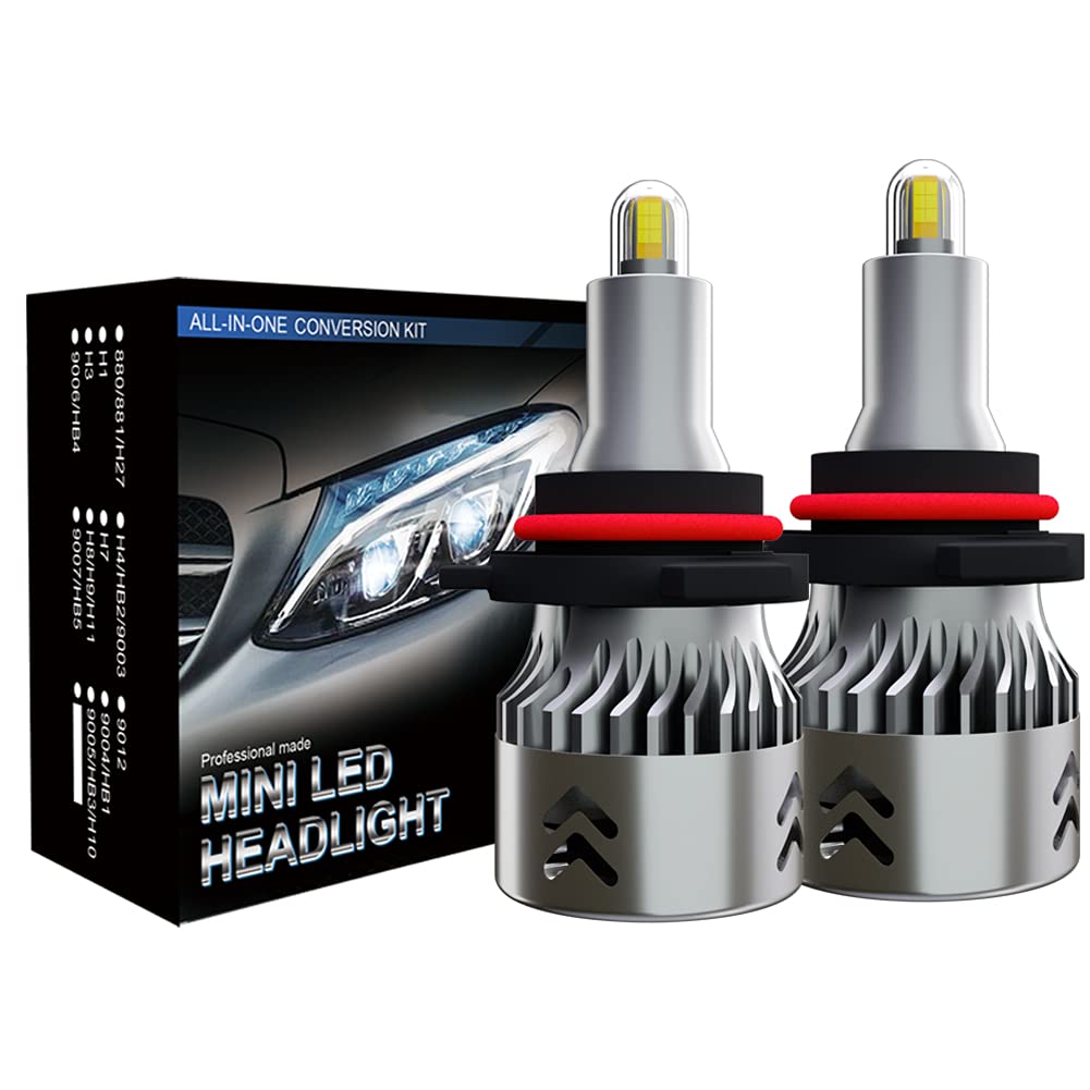 VALARS 9005 LED Headlight Bulbs - 9600LM Super Bright 6000K White - for Night Driving