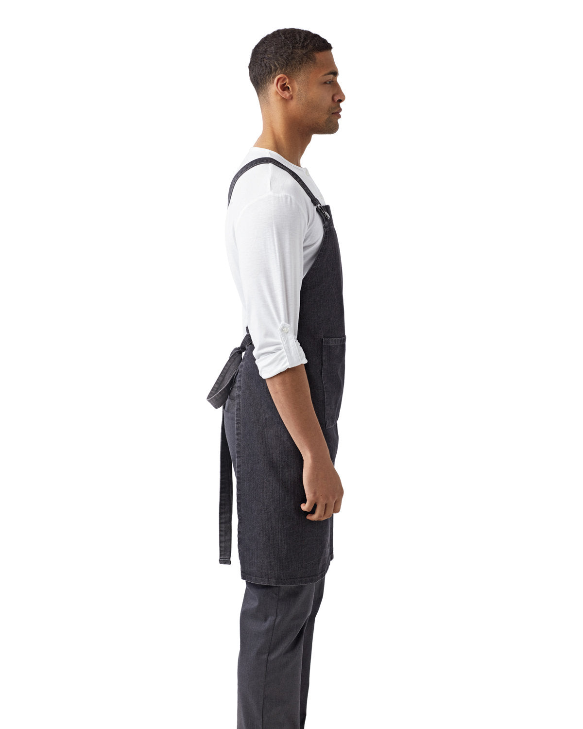 Reprime RP129 Cross Back Barista Apron - Professional Coffee Shop Apron for Baristas, Chefs & Waiters - Adjustable Straps, Durable Cotton - Perfect for Cafes, Restaurants & Home Brewing