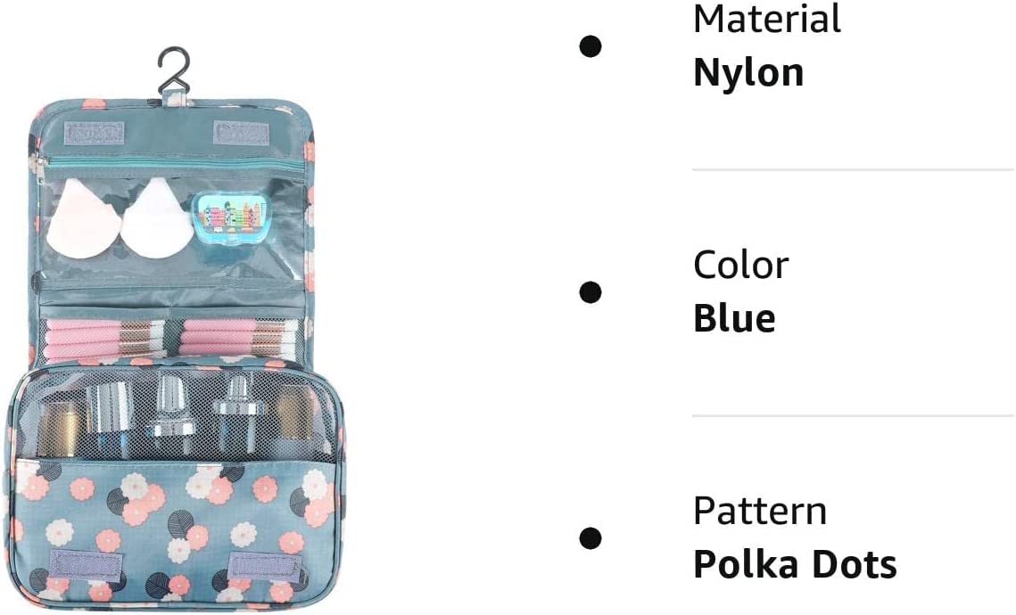 Kmils Portable Travel Makeup Pouch - Waterproof Cosmetic Bag for Women | Vanity & Toiletry Organizer | Perfect for Vacation, Gym & Daily Use