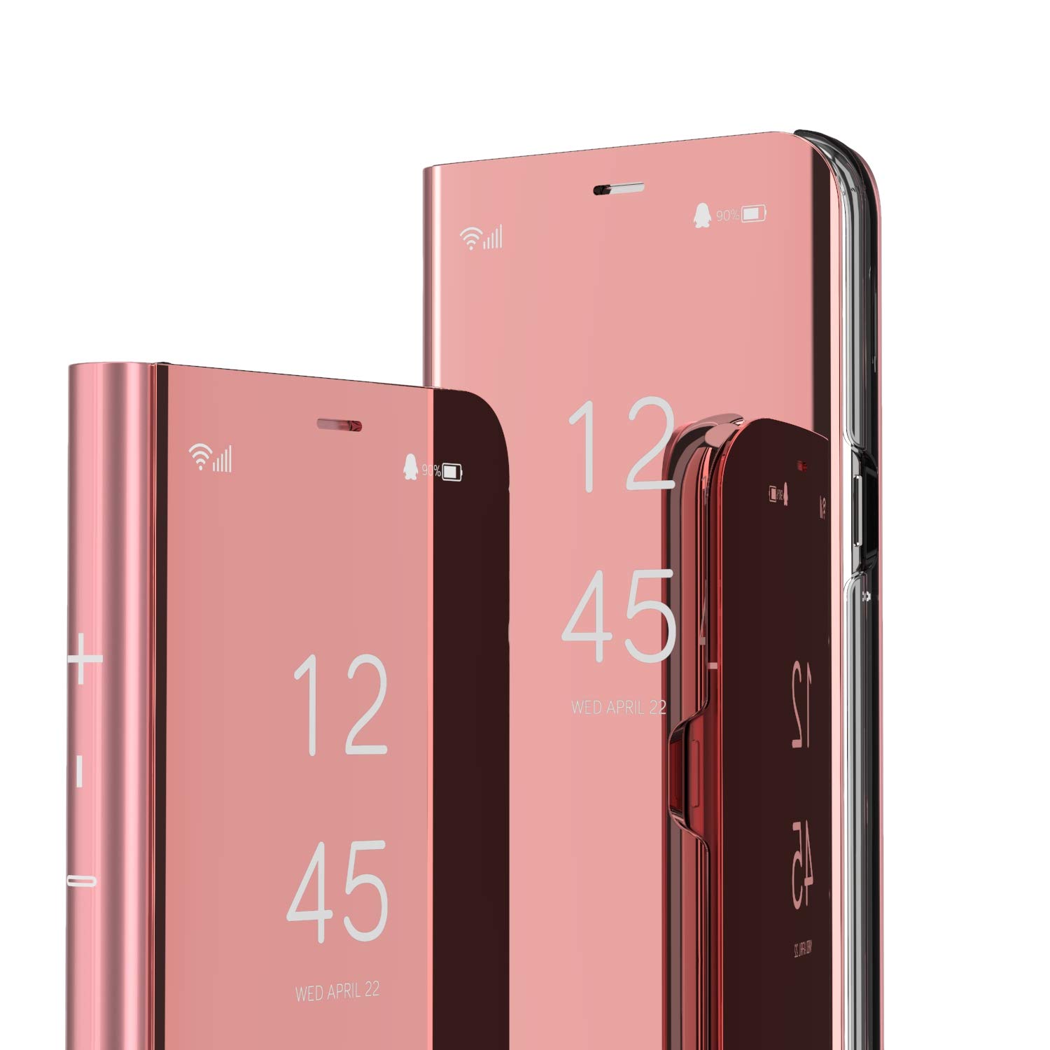 Premium Mirror Design Clear View Flip Case for iPhone 12 Pro Max (6.7