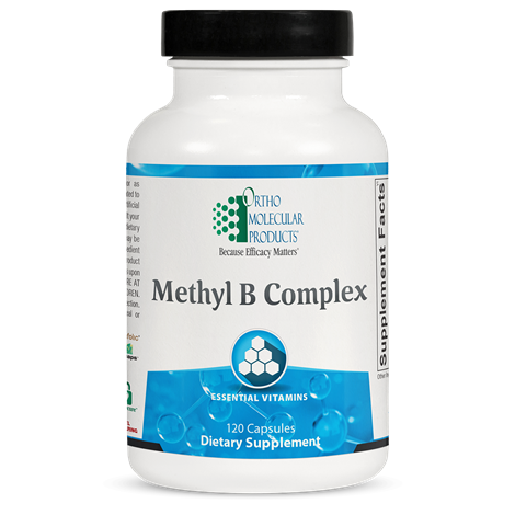 OrthoMolecular Products Methyl B Complex Supplement - Supports Energy, Brain & Nervous System Health - Ideal for Active Lifestyles & Stress Relief