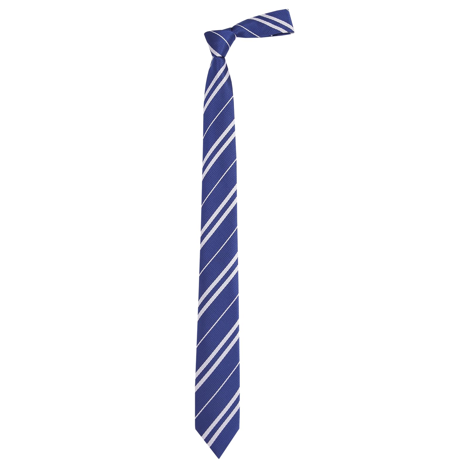 **AUSKY 4 Pack Men's Neckties - Classic Striped Satin Tie for Halloween, Themed Party & Cosplay Costume - Unisex Adult Formal & Dress Up Accessories**    *(Perfect for Halloween, Cosplay, Themed Parties, Weddings, Business Meetings & Formal Events)*