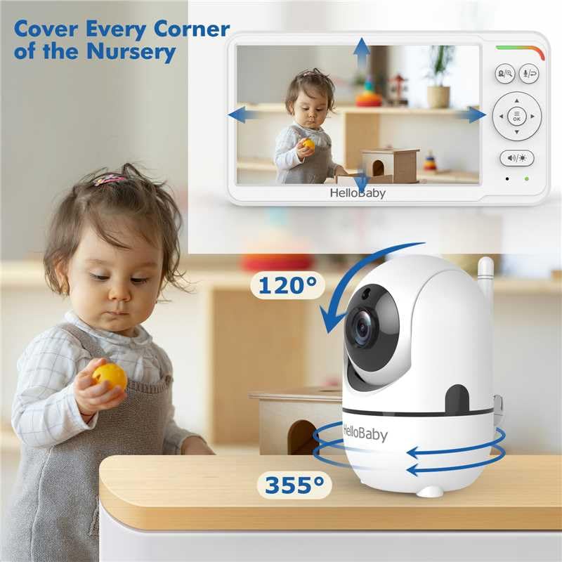 HelloBaby Baby Monitor with 2 Cameras - 6