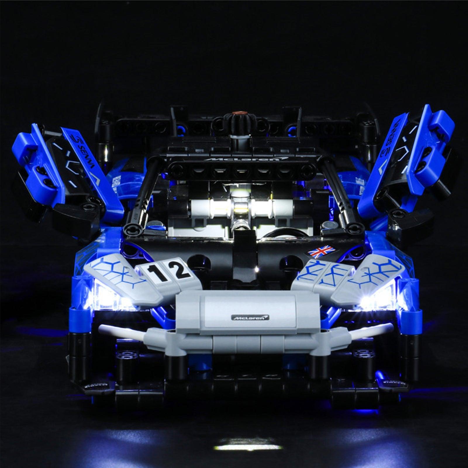 LEGO Technic McLaren Senna GTR 42123 Light Kit - Upgrade Your Model Car with LED Lights for Realistic Display & Night Showcase