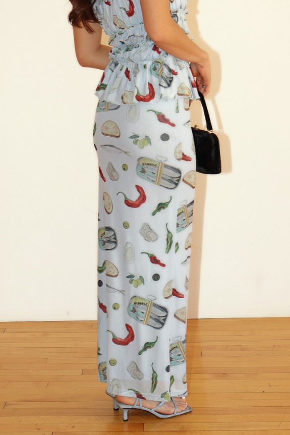 Snack Queen Maxi Skirt - Flowy Long Skirt for Women | Comfortable Casual & Boho Style | Perfect for Beach, Travel & Everyday Wear