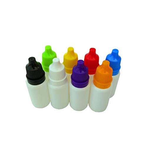 50pcs 20ml White Plastic Empty Squeezable Dropper Bottles with Childproof Caps - Refillable Eye Drop Containers, Essential Oil Bottles, Travel-Sized Liquid Dispensers for DIY Beauty, Cosmetics & Home Use