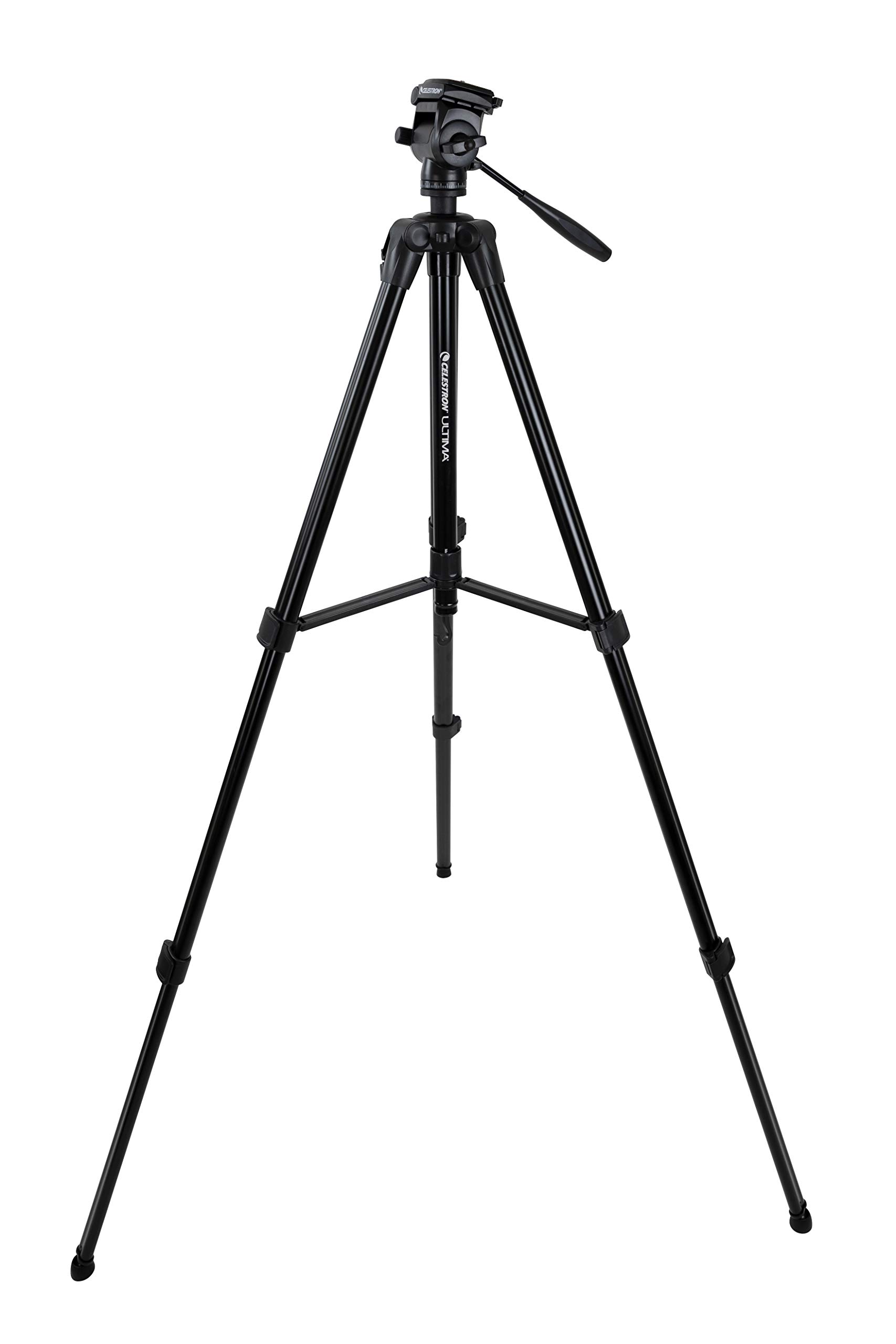 Celestron Ultima Pan Tilt Head Tripod - Heavy Duty Aluminum Tripod for Spotting Scopes, Binoculars & DSLR Cameras (Model 93612) | Perfect for Bird Watching, Hunting & Outdoor Photography