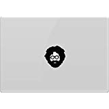 Jerry Garcia Grateful Dead Vinyl Decal Sticker for MacBook Pro, MacBook Air, iPad & Laptops - Black | Music Lover Gift, Band Merchandise, Laptop & Tablet Accessory