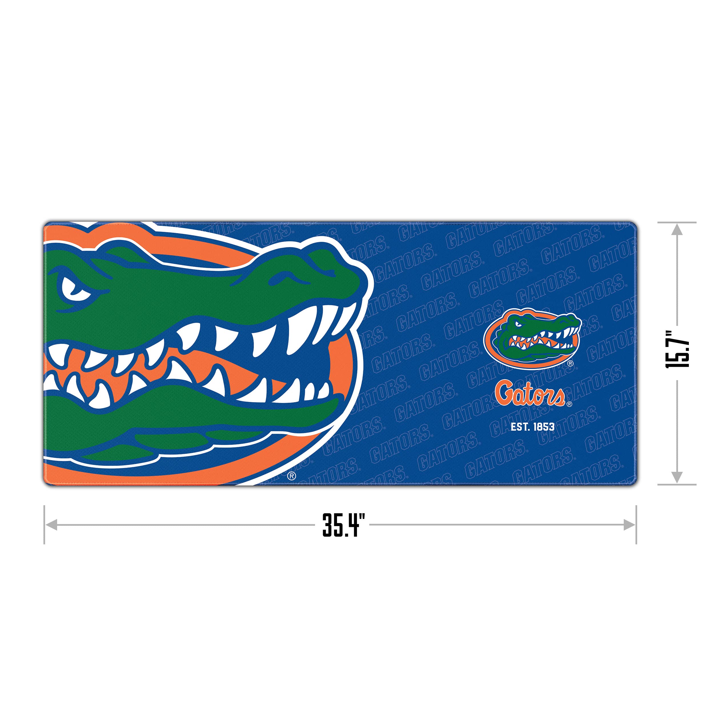 YouTheFan NCAA Florida Gators Logo Series Non-Slip Desk Pad - Perfect for Office, Gaming & Study Workspace Accessories