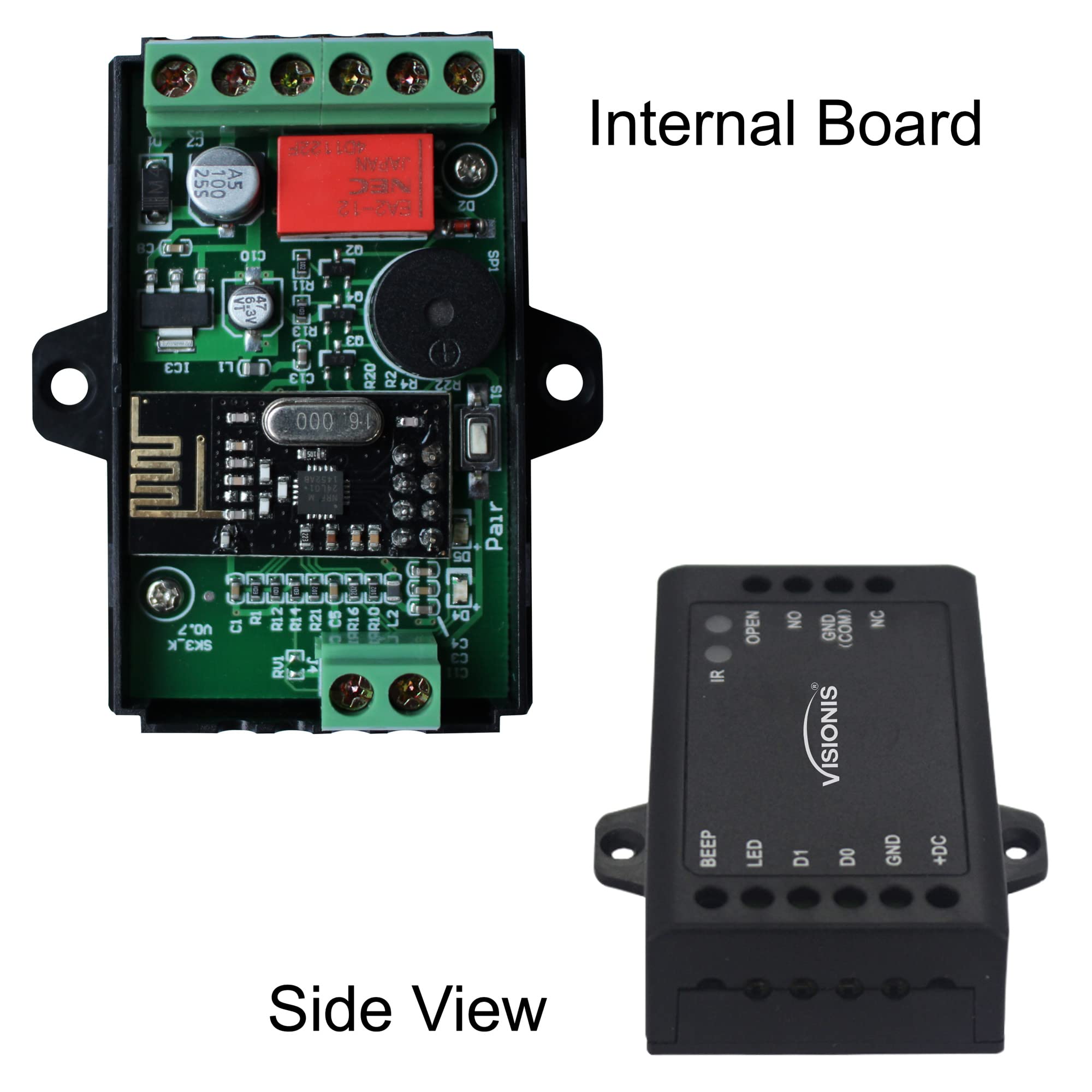 Visionis FPC-5322 Single Door Access Control System - 300lbs Magnetic Lock with VIS-3002 Indoor Keypad Reader (Standalone Mini Controller, Wiegand 26, No Software Required) - Includes EM Cards & Supports 1000 Users - Perfect for Office Buildings, Schools, and Restricted Access Areas