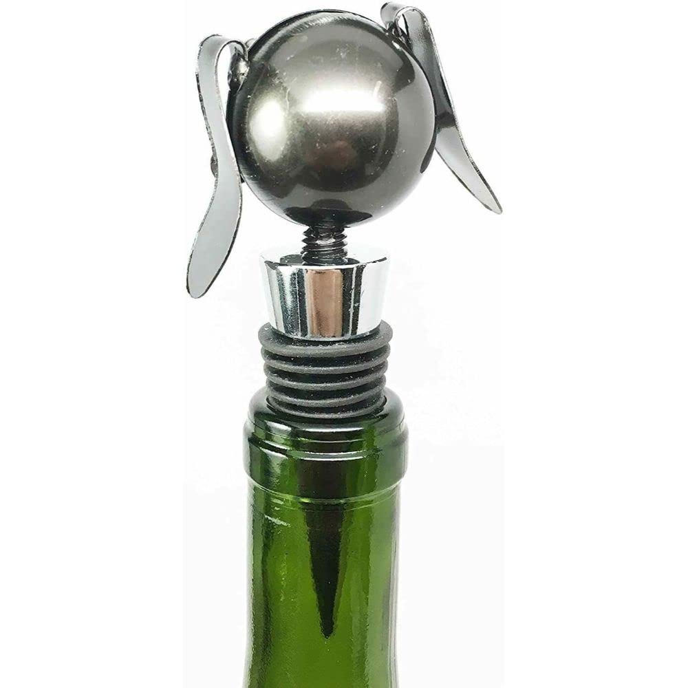 Beagle Dog Wine Bottle Stopper - Metal & Rubber Cork for Kitchen, Bar, Party - Perfect for Wine Lovers & Pet Owners - Great for Home Entertaining & Gifts
