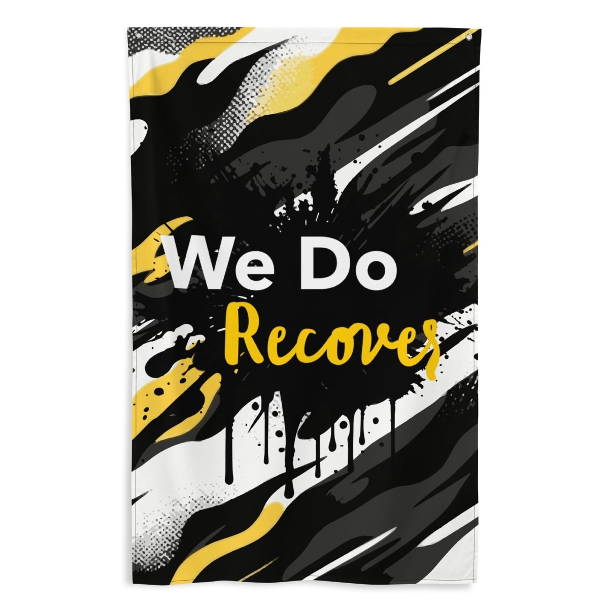 We Do Recover - Inspirational Recovery Flag for Addiction & Mental Health Awareness - Perfect for AA Meetings, Sober Living Homes & Support Groups