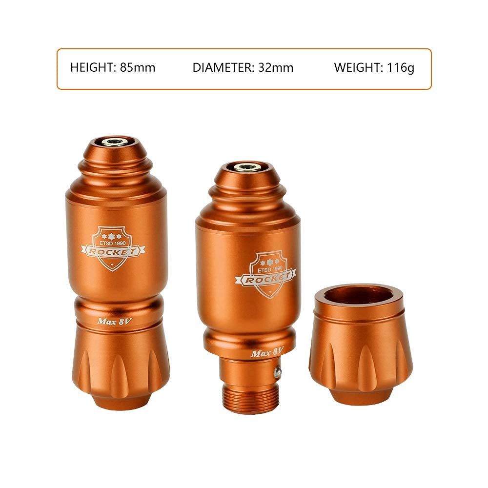 Professional Mini Tattoo Machine Kit - Portable Orange Tattoo Pen for Beginners & Artists | Perfect for Home Tattooing, Practice Skin & Small Designs