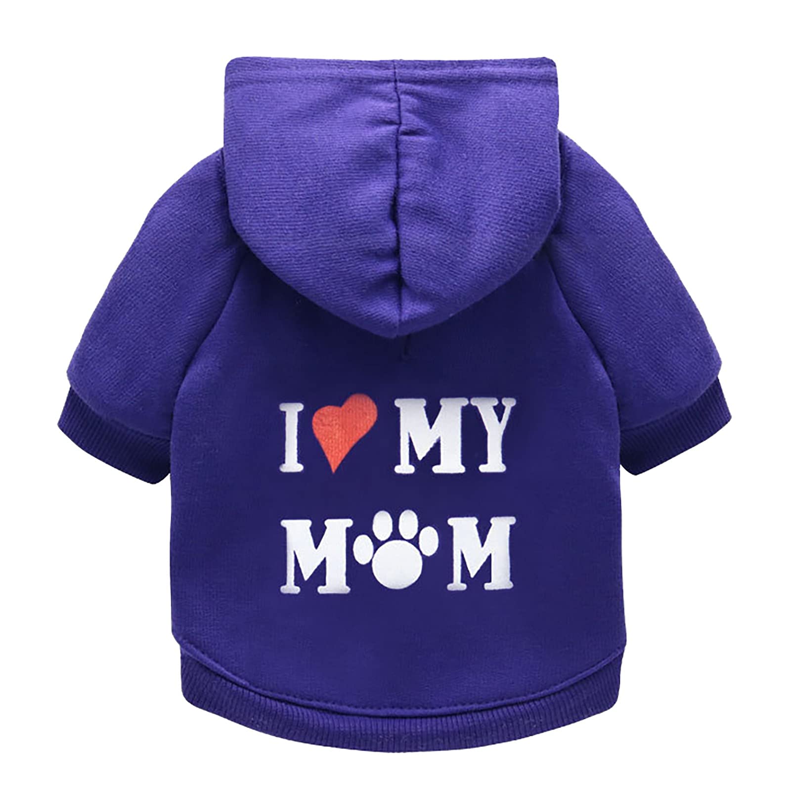 Puppy Letter Print Dog Hoodie - Soft Sweater for Small Medium Dogs - Perfect for Walks & Play
