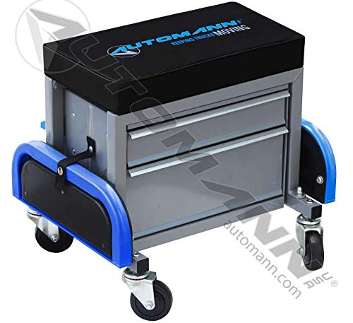 Automann Creeper Tool Cabinet SEAT 579.2013GBL - Heavy Duty Rolling Mechanics Tool Storage with Lockable Drawers for Auto Repair Shops & Home Garages
