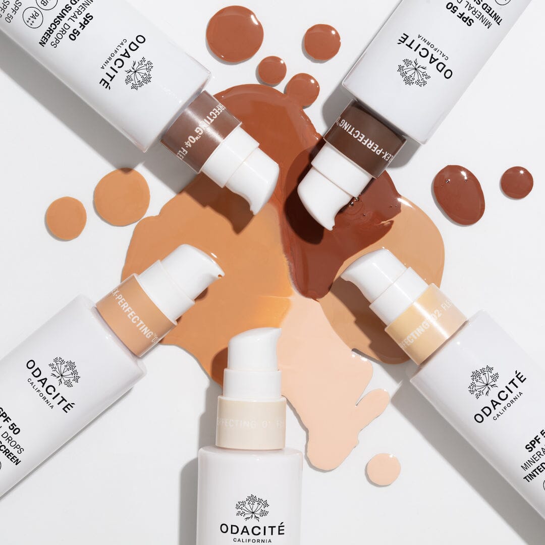 SPF 50 Flex Perfecting™ Mineral Drops Tinted Sunscreen - Oil-Free, Non-Greasy Face Sunscreen for Daily Protection | Perfect for Beach, Outdoor Activities & Sensitive Skin Care