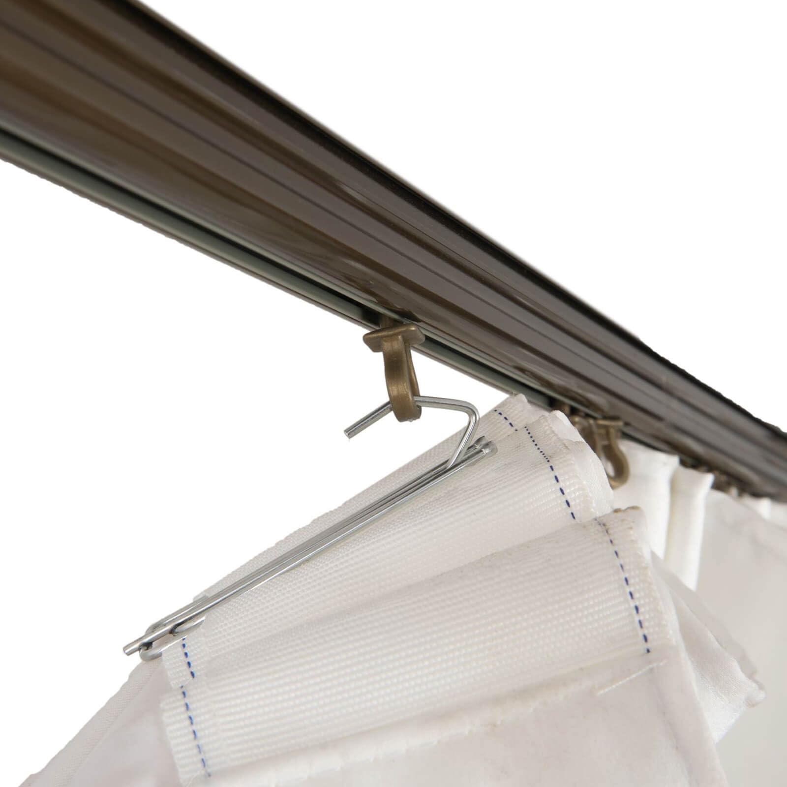 Premium 6.56 Yards Pinch Pleat Curtain Tape with 15 Stainless Steel 4-Prong Hooks - DIY Pinch Pleat Drapery Kit for Custom Window Treatments - Perfect for Living Room, Bedroom & Home Decor