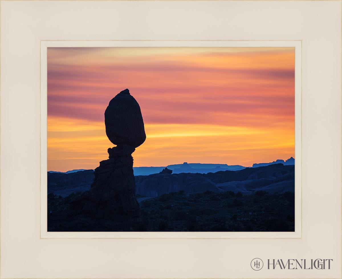 Balancing Rock at Sunset - Stunning Landscape Photo Print of Arches National Park Utah | Perfect for Home Decor, Office Wall Art & Nature Lovers Gifts