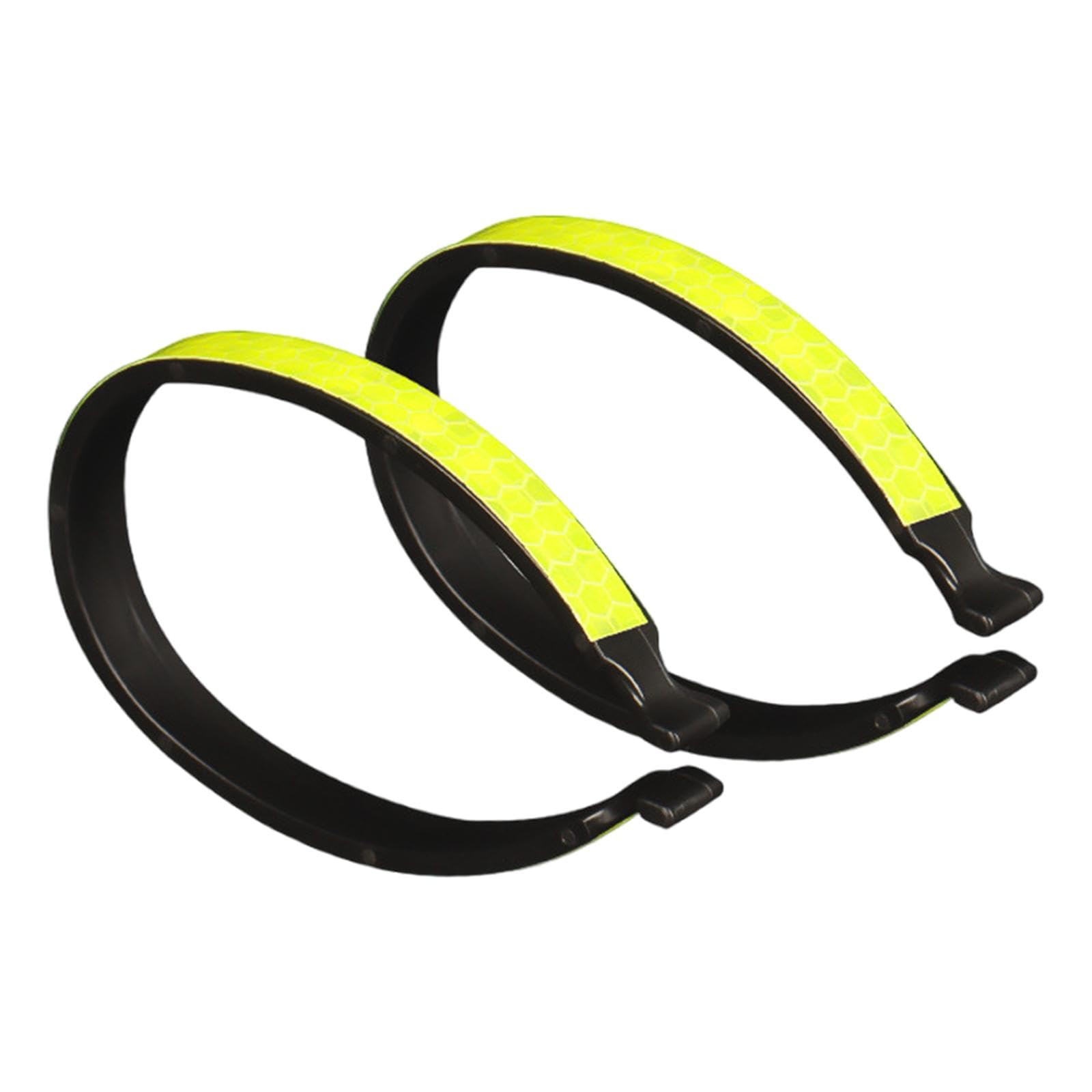 SM SunniMix 2Pcs High Visibility Bicycle Pants Clips - Reflective Cycling Trouser Clips for Safe Riding, Adjustable Pant Leg Cuff Clips for Men & Women - Perfect for Commuting, Road Biking & Outdoor Cycling
