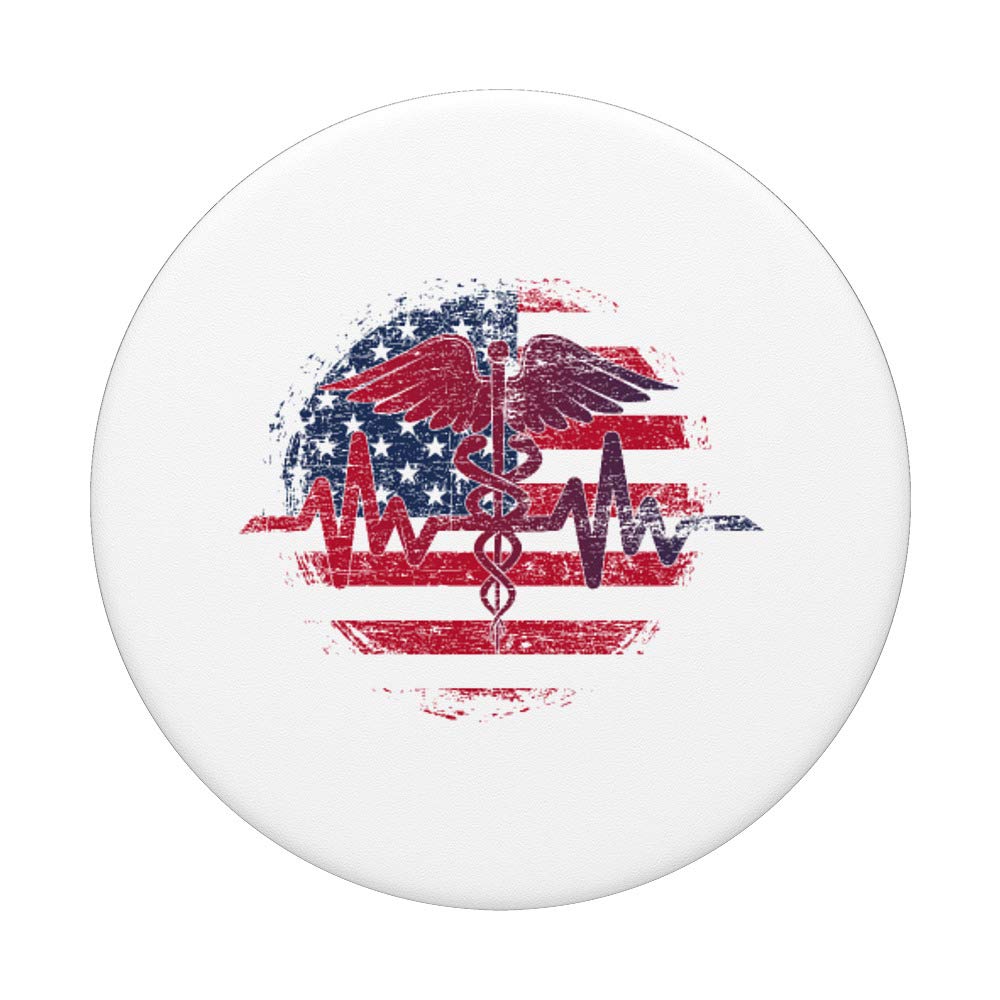 American USA Flag Print Scrub Top for Nurses & Medical Students - Comfortable & Stylish Workwear for Hospital, Clinic & Healthcare Professionals