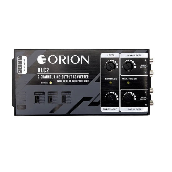 OLC2 ORION 2 Channel Line Output Converter with Bass Processor - High Quality Car Audio Signal Adapter for Amplifiers & Subwoofers - Perfect for Car Stereo Upgrades & Sound System Installations