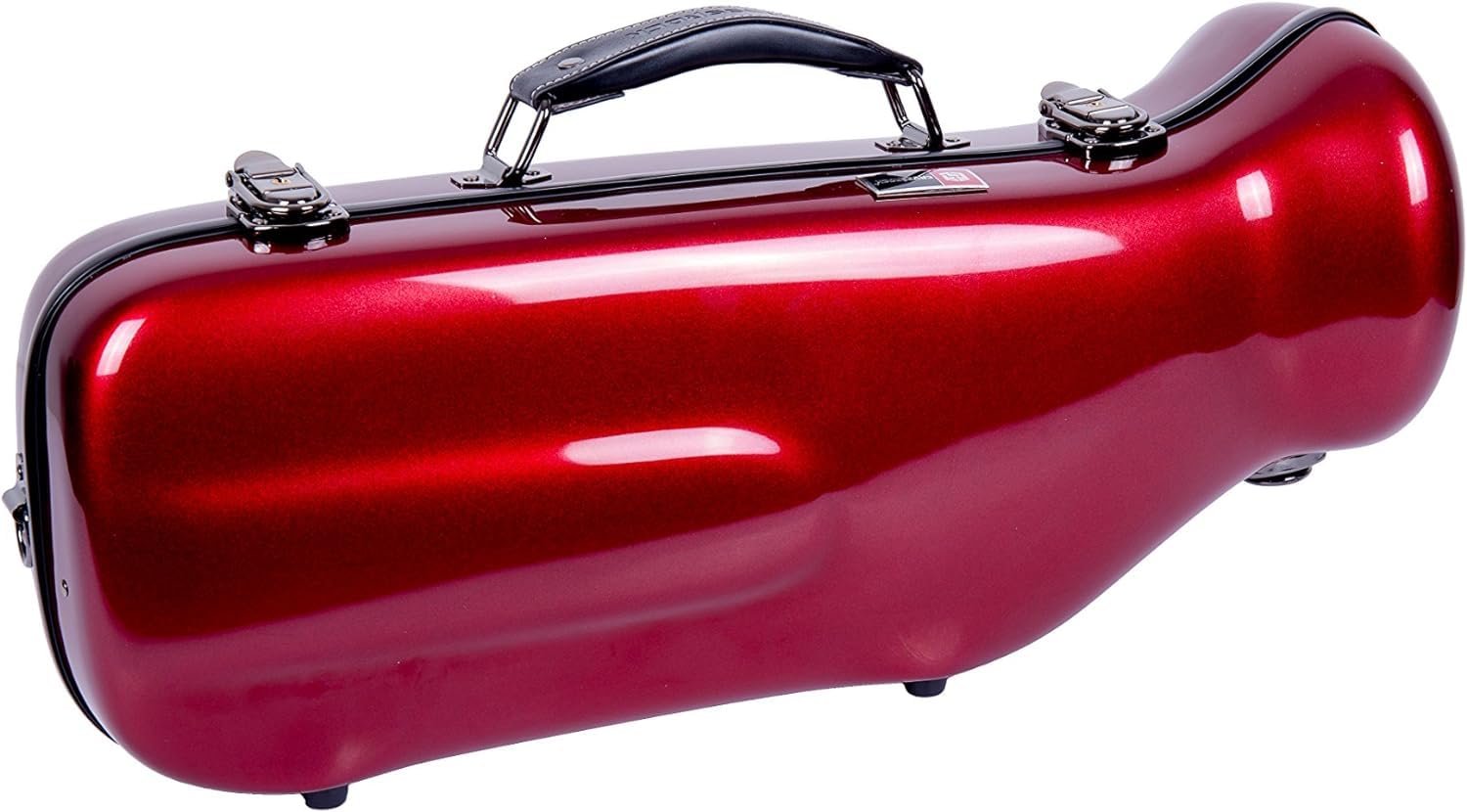 Premium Crossrock Fiberglass Trumpet Case - Durable Hardshell with Adjustable Backpack Straps, Red - Perfect for Music Students & Professional Musicians On The Go