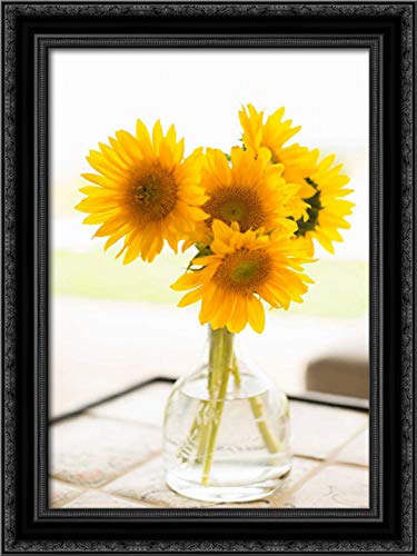 Canvas Art in a Black Ornate Wood Frame