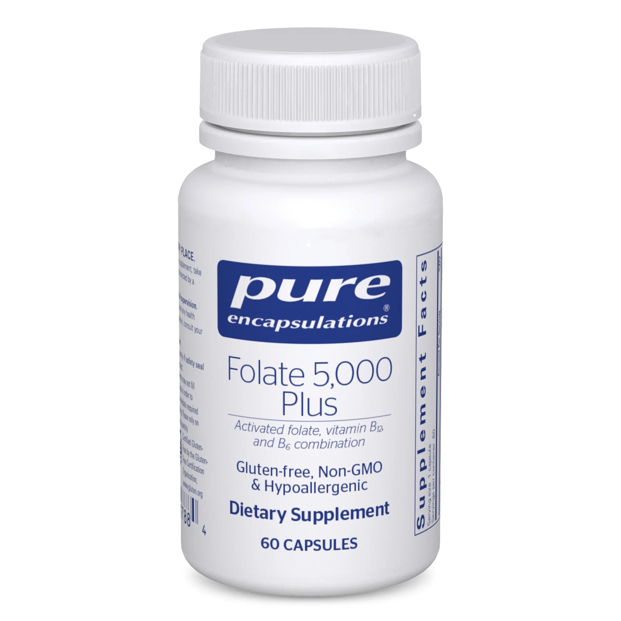 Folate 5000mcg Supplement - High Potency Vitamin B9 for Energy & Pregnancy Support - Supports Heart Health & Cell Growth - Perfect for Prenatal Care & Daily Wellness