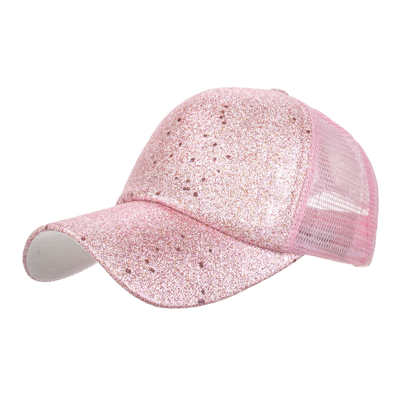 Niuwa Women's Sparkly Sequins Baseball Cap - Adjustable Trucker Hat with Breathable Mesh for Parties, Sports & Outdoor Activities | Stylish & Comfortable Fashion Accessory