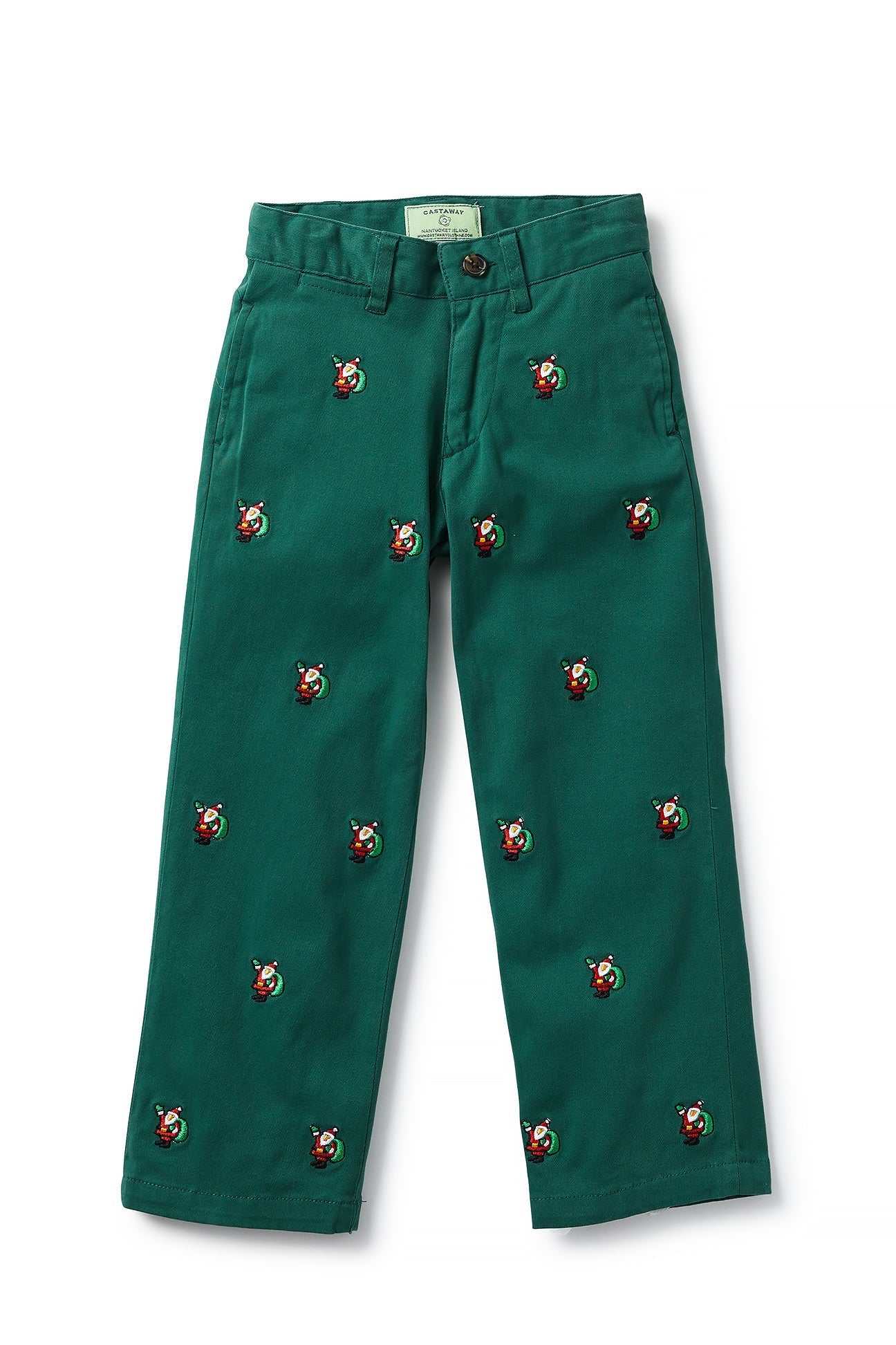Boys' Stretch Twill Hunter Cargo Pants with Santa Print - Comfortable & Durable for Outdoor Adventures, School & Holiday Events