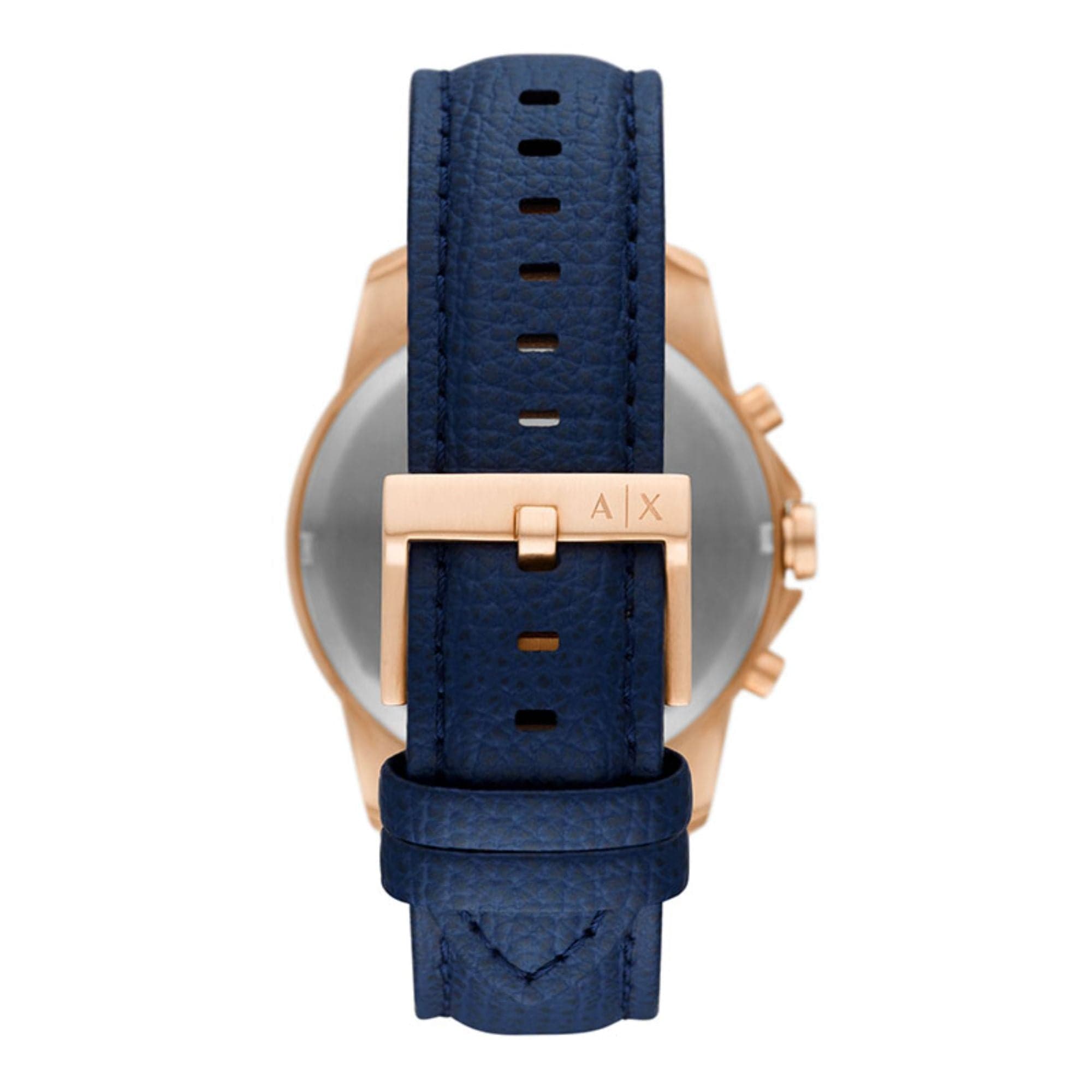 ARMANI EXCHANGE AX1723 Men's Chronograph Watch - Blue Leather Strap, Water Resistant, Date Display | Perfect for Business, Casual Wear & Special Occasions