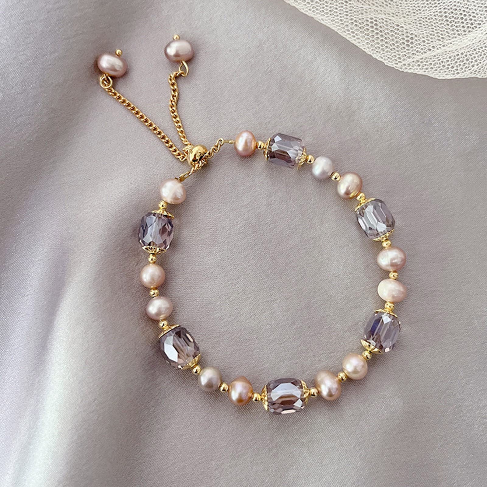 18K Gold Handmade Blessing Jade Bracelet for Women - Adjustable Chinese Beaded Bracelet, Elegant Gold Jewelry Gift for Birthday, Valentine's Day, Christmas & New Year - Perfect for Daily Wear, Special Occasions & Spiritual Protection